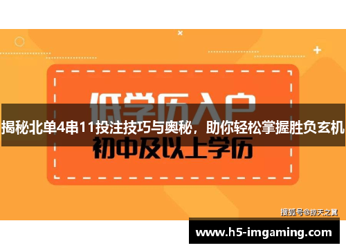 揭秘北单4串11投注技巧与奥秘，助你轻松掌握胜负玄机